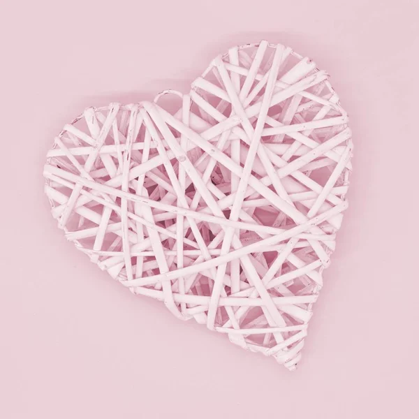 Wicker Love Heart — Stock Photo, Image