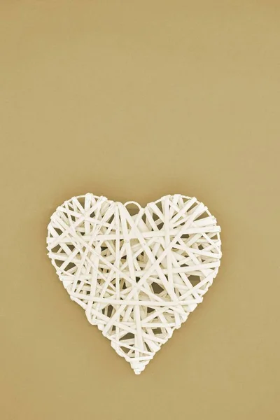 Wicker Love Heart — Stock Photo, Image