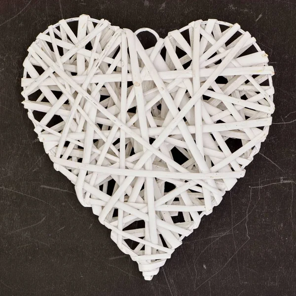 Wicker Love Heart — Stock Photo, Image