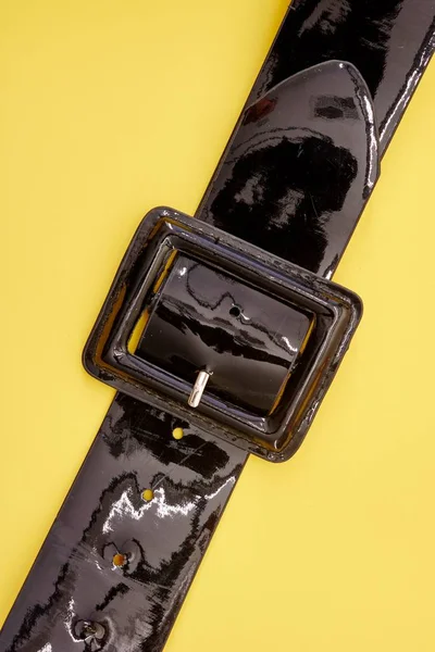Moda Cinturón negro — Foto de Stock