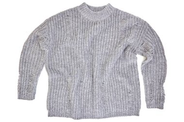 Yün bir jumper stüdyo fotoğrafı