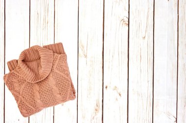 Yün bir jumper stüdyo fotoğrafı