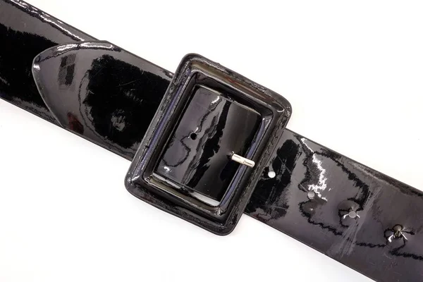 Una Foto Estudio Cinturón Ropa Negro —  Fotos de Stock