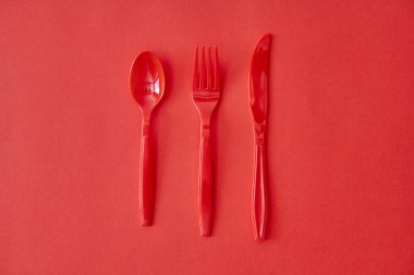 plastik çatal bıçak takımı