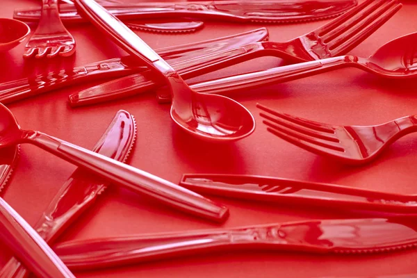 Plastic Cutlery — Stock Photo, Image