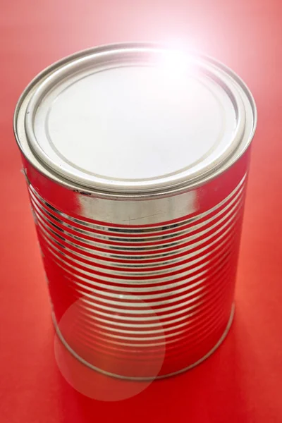 Red Paint Tin — Stock Photo, Image