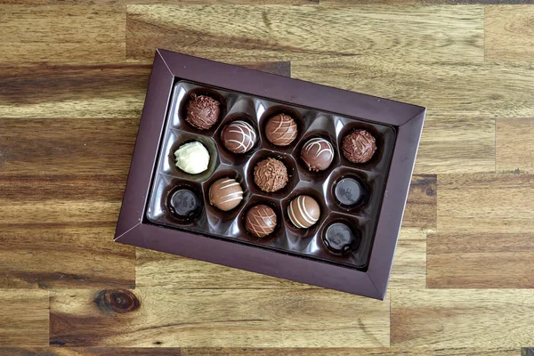 Studio Photo Gift Boxed Chocolate — Stock Photo, Image