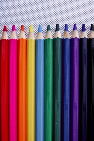 Une Photo Studio Près Des Crayons Colorier — Photo