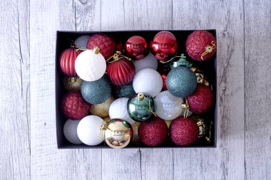 Noel arkaplanının stüdyo fotoğrafı.