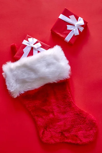 Студийное Фото Рождественского Чулка — стоковое фото