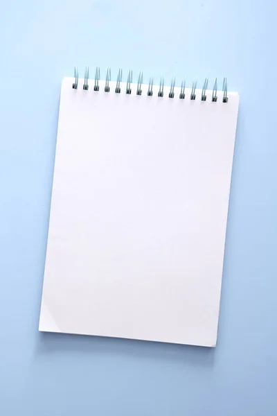 Una Foto Estudio Cuaderno Blanco —  Fotos de Stock