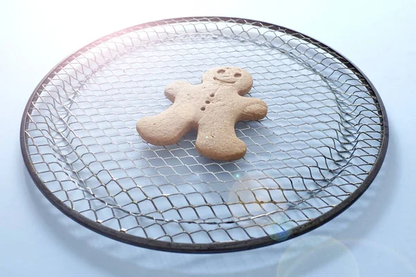 Uma Foto Estúdio Cortador Biscoitos Natal — Fotografia de Stock