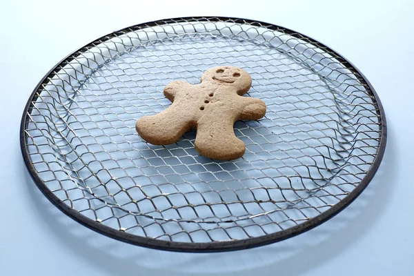 Uma Foto Estúdio Cortador Biscoitos Natal — Fotografia de Stock