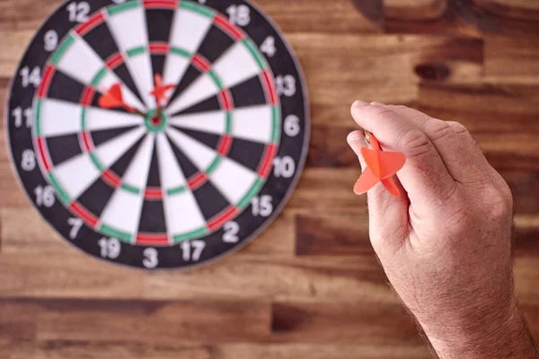 Een Studiofoto Van Een Dartbord — Stockfoto