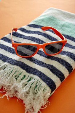 Plaj havlusunun stüdyo fotoğrafı.