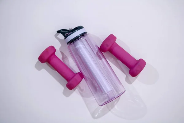 Studio Photo Pink Dumbells — Stock Photo, Image