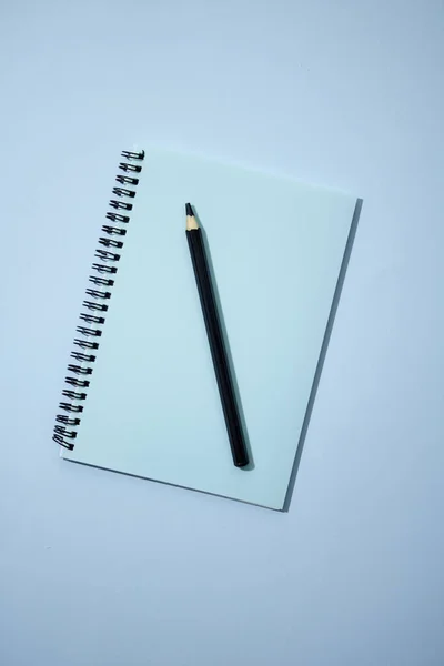 Una Foto Estudio Cuaderno Notas Oficina —  Fotos de Stock