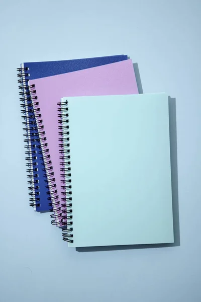 Una Foto Estudio Cuaderno Notas Oficina — Foto de Stock