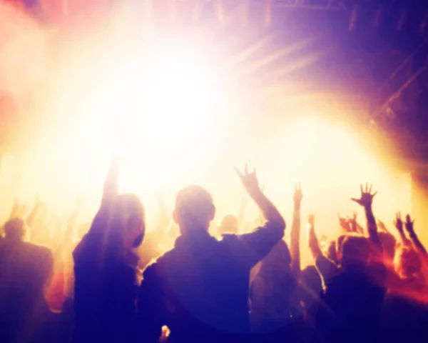 Crowd of people at a concert — Stock Photo, Image