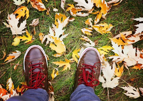 Shot Brown White Boat Deck Shoes Done Retro Vintage Instagram — Stock Photo, Image