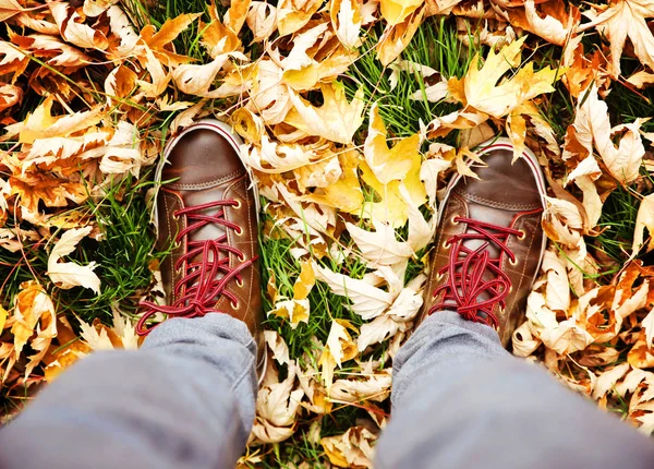 Schot Van Bruine Witte Boot Dek Schoenen Gedaan Met Een — Stockfoto