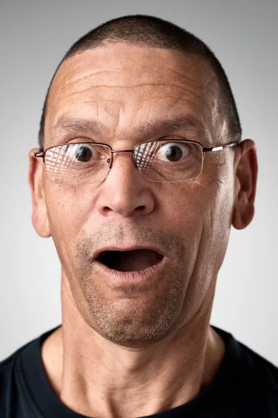 Man making funny face — Stock Photo, Image