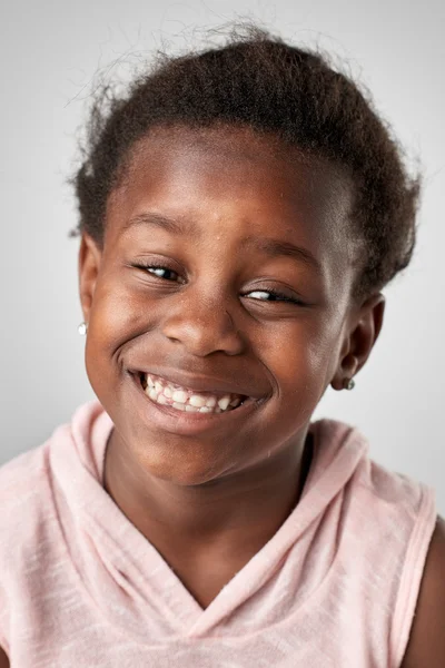 African little girl smiling — Stock Photo, Image