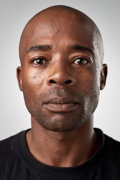 African man with no expression — Stock Photo, Image