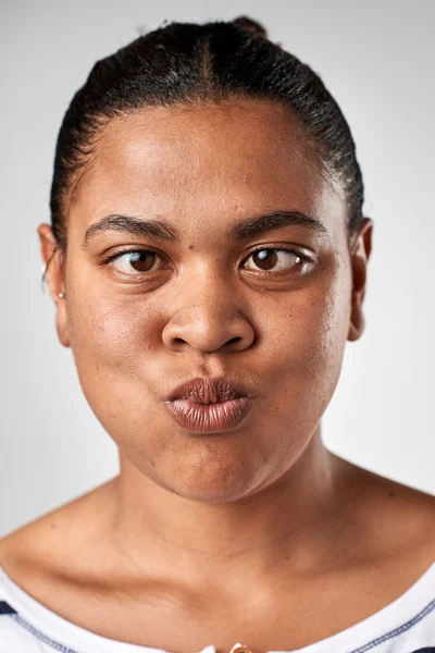 Funny woman face — Stock Photo, Image