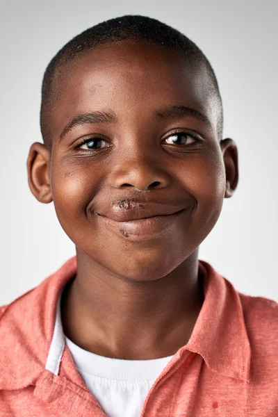快乐的非洲男孩 — 图库照片