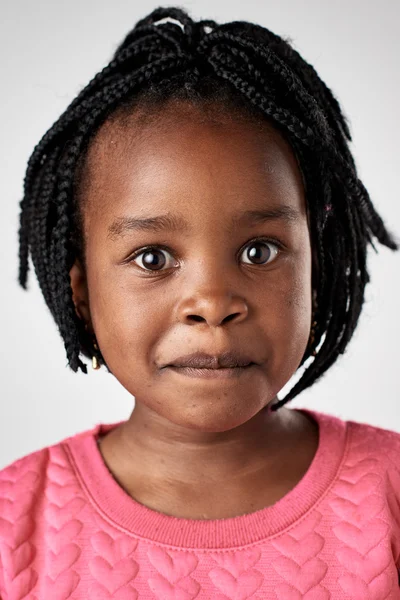 Африканская чёрная девушка — стоковое фото