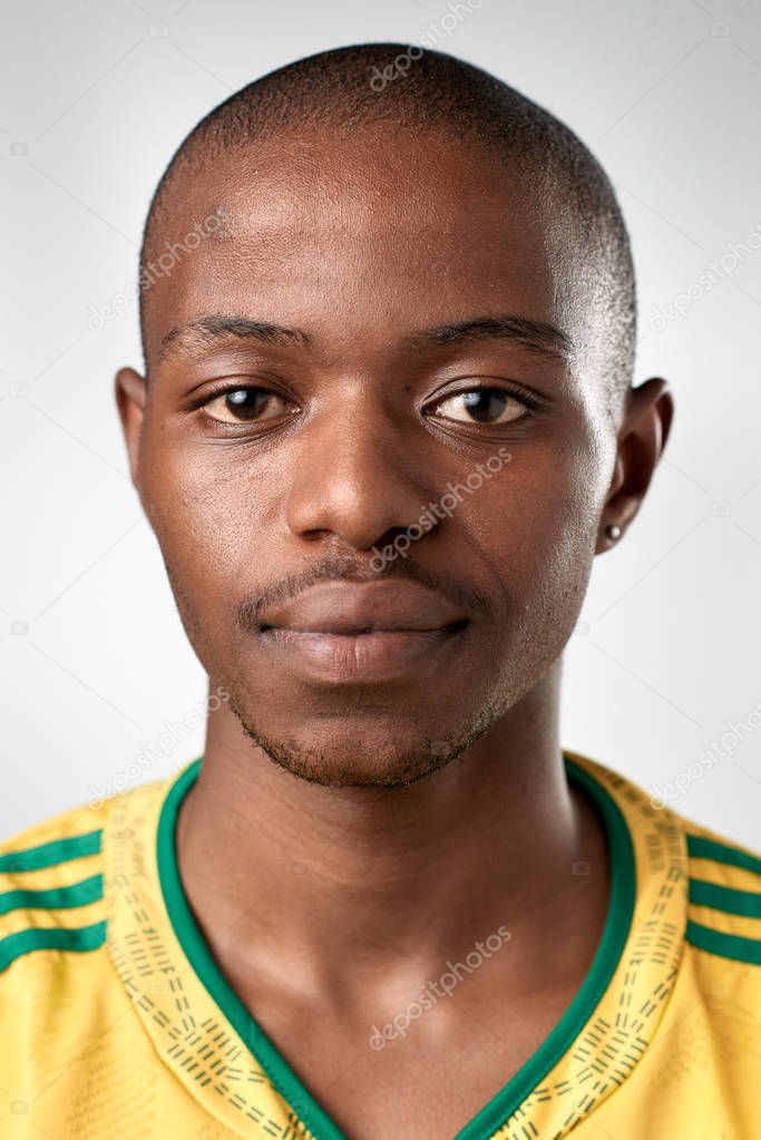African man with no expression