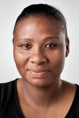 Afrikalı kadın yüzü