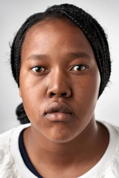 Mulher africana rosto — Fotografia de Stock