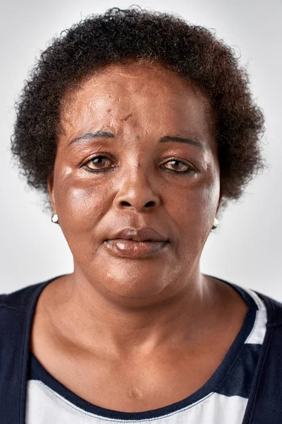 Vedoucí Africká žena tvář — Stock fotografie