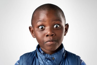 Afrikalı Çocuk aptal ifade surat