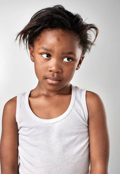 Serious Young african girl — Stock Photo, Image