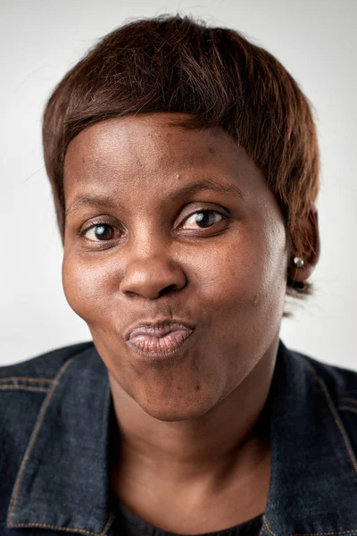 funny black African woman face - Stock Image - Everypixel