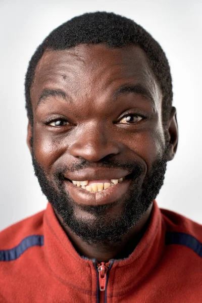 Adult African man smiling — Stock Photo, Image