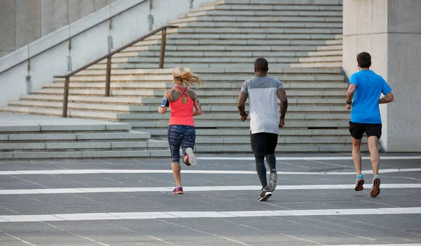 Sportive people jogging — Zdjęcie stockowe