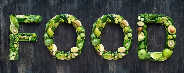 Grünes Gemüse und Obst — Stockfoto