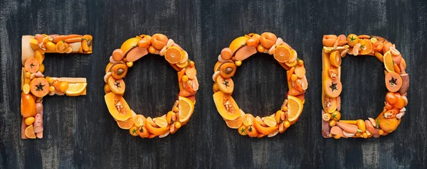 Orangengemüse und Obst — Stockfoto