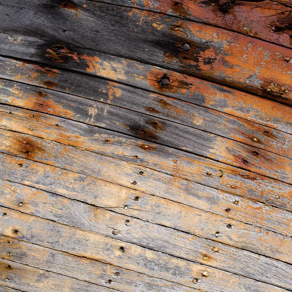 Peeling brown paint background texture — Stock Photo, Image