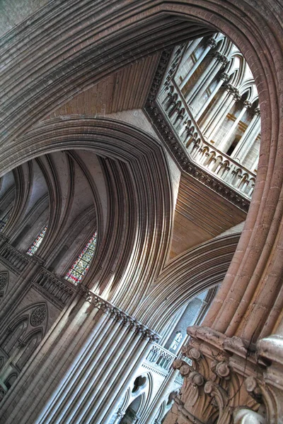 Székesegyház Coutances, kilátás a transept — Stock Fotó