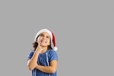 Noel hakkında düşünme genç kız 