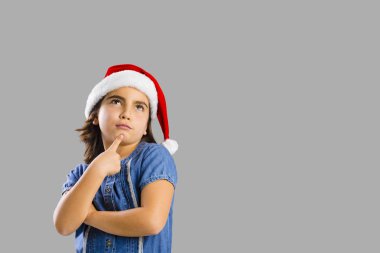 Noel hakkında düşünme genç kız 