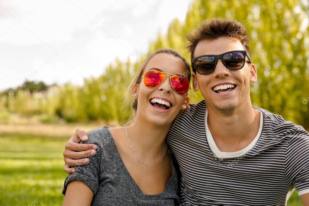 happy young couple