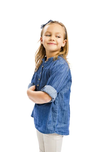 Menina loira bonito — Fotografia de Stock