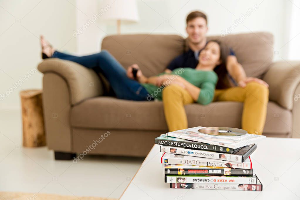 couple watching movies