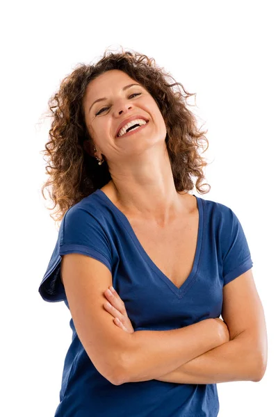 Portrait of a happy mature woman — Zdjęcie stockowe